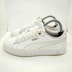 Puma Smash Platform V2 Fashion Sneakers Womens Size 8 White Casual Classic Shoes